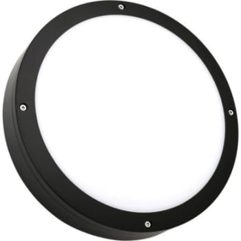 [4243926112] Huntsville Væglampe 12W 830/840/857 Ø275 IP65, sort