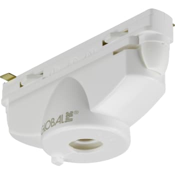 [4245194337] Global 1F Pendeladapter GB67-3 hvid (med nippel og aflastning)