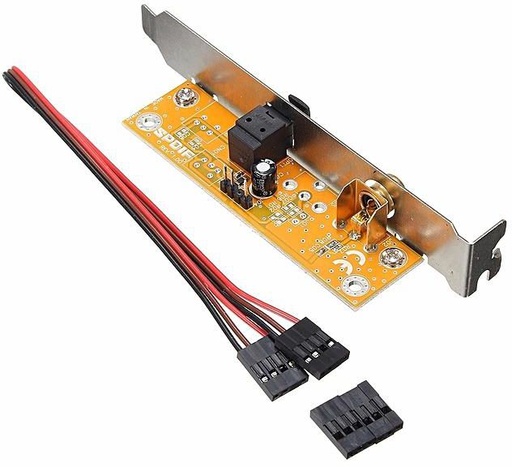 [H30358] SPDIF optisk og RCA(phono) beslag for motherboard tilslutn.