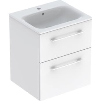 [780068220] Ifö Spira Pro sæt 2 skuffer 53.8x50.2cm Hanehul Overløb Hvid/mat
