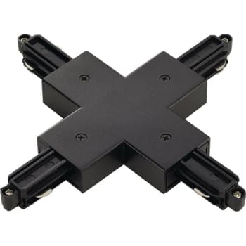 [4245900440] X-stykke 1F til påbygningsskinne, sort