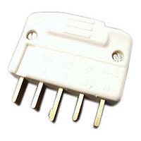 [153041] Komfur stikprop 5 pol hvid 440V 16A
