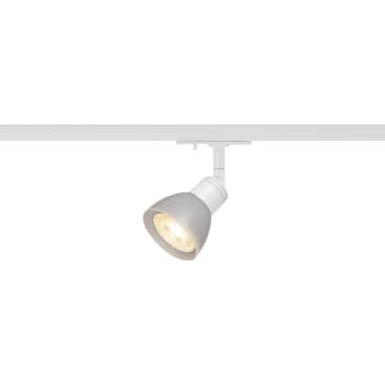 [4245900709] Spot PURIA TRACK 1F, GU10, hvid med satineret glas
