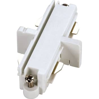 [4245910236] Samlestykke 1F, elektrisk, til påbygningsskinne, mat-hvid