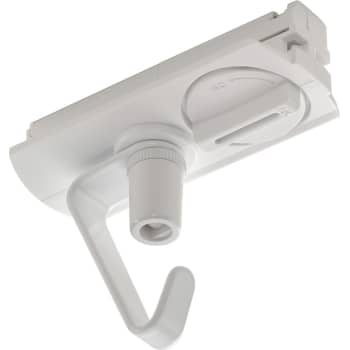 [4245910281] Adapter 1F med krog, mat-hvid
