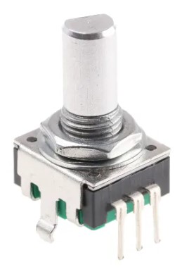 [H52035] Rotary Encoder - 24 trin, 15mm (6mm D-aksel)