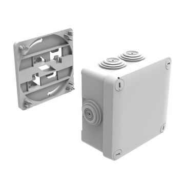 [8737929074] Plexo Halogenfri dåse 105x105 IP55 til Legrand gitterbakker incl. beslag