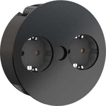 [0917031285] TWIST STIKKONTAKT 2 X SCHUKO MAT SORT