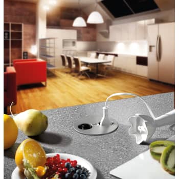 [0917055928] TWIST STIKKONTAKT 2 X SCHUKO STÅL