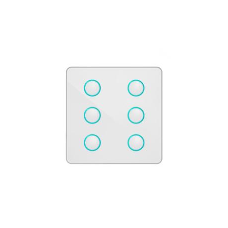 [803548] ZC DALI2/DALI+ tryk 2mA 230V 6 scener+RGB hvid