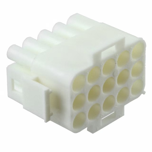 [H41358] Ledning-til-ledning MLX stikhus - 3x5pol han, 6,35mm