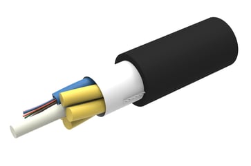 [7835308828] Fiberkabel Loose tube Microsheat 12 X Singlemode G651D/G657A1 TERASPEED inden-/udendørs B2ca Sort