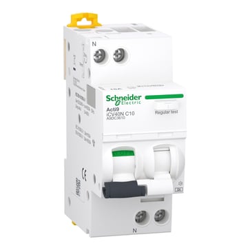 [3322090834] Acti9 RCBO/Kombiafbryder iCV40N 1P+N 10A C-karakteristik 30mA klasse A 6kA B:36mm