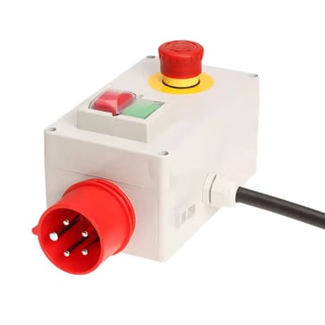 [7822805952] K&B motorstarter med brems 5,5kW 12,0Amed fasevender og nødstop EN418