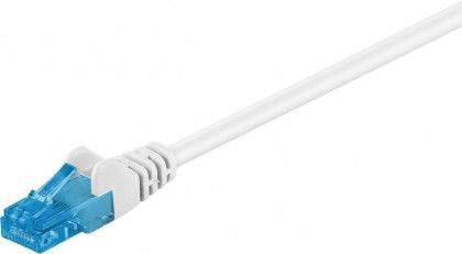 [H50822] CAT6a patchkabel - U/UTP, halogenfri, CU, Hvid (0,5m)