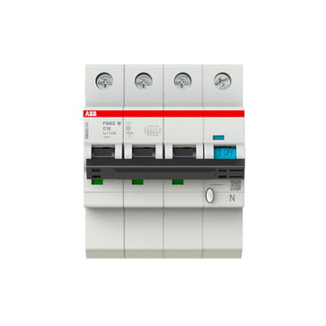 [7822260283] Smissline kombiafbryder 10 Ampere 3P+N Type A udløserstrøm 30 mA C karakteristik brydeevne Icu 25 kA