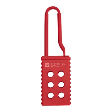 [7827204011] LOTO Lockout Hasp, Rød