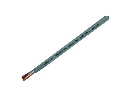 [H34311] Multikabel - 16x0,25mm² trådet LiYY Ø7,5mm Grå (meter)