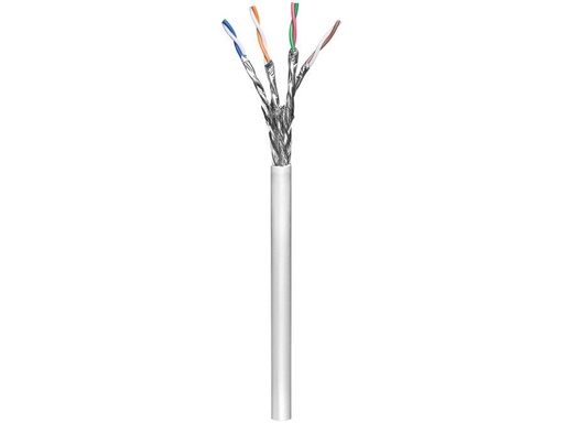 [H46064] S/FTP netværkskabel - CAT6 PiMF massiv CU, LSOH Grå (100m)