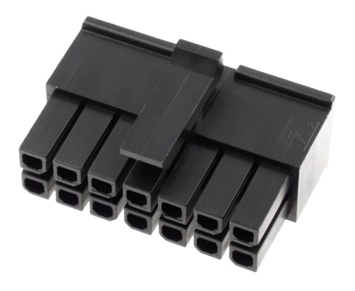 [H41422] Ledning-til-print hunstik - Micro-Fit 3.0, 3mm, 2x7pol