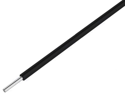 [H62371] Inst. ledning - 1 x 2,5mm² PVC, H07V-U, SORT (metervare)