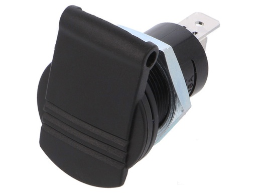 [H55917] DIN normfatning 12/24V 16A, m. cover