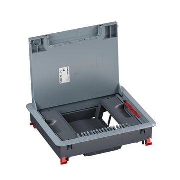 [8736114136] Gulvboks vertikal med låg 12 modul plast beton