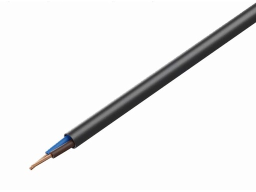 [H60967] Gummikabel - H07RN-F, 2x4mm² Ø15,1mm, Sort (metervare)