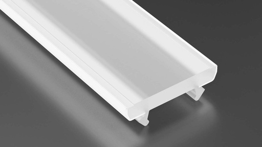 [H52171] Cover til alu. LED profil SCALA - 10mm, Mælkehvid (1m)