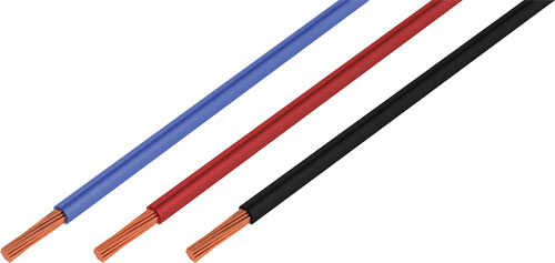 [H63965] Silikoneledning - 0,5mm² højflexibel, Sort (metervare)