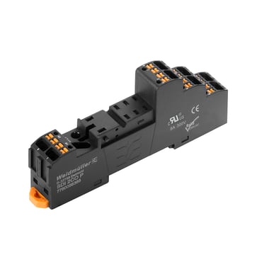 [7822623257] D-serie Relæ 2CO AgSno 24VDC 5A Push-In testknap