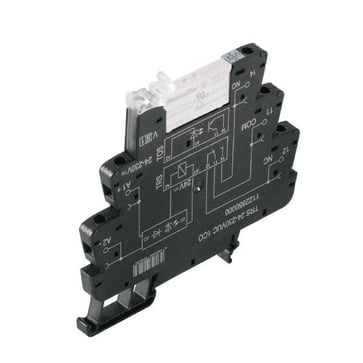 [7805008154] Relay module, 24...230 V UC ±10 %, Green LED, 1 CO contact (AgNi) , 250 V AC, 6 A, Screw connection