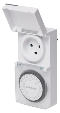 [7828113392] Døgnur mekanisk IP44 udendørs m/dansk jord