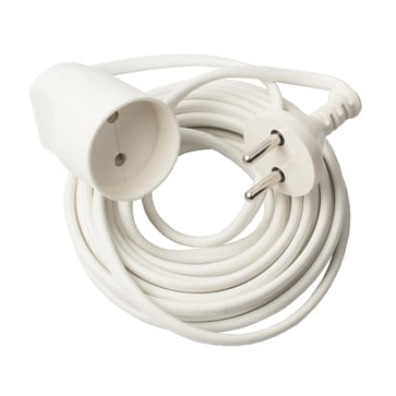 [7828113635] Forlængerledning MP3/F3 uden jord 5meter hvid