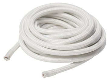 [7832101222] Stofledning 5m 2x0,75mm Hvid