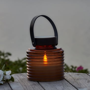[7848992221] Aston Solar Krukke Ø14xH16cm Rav/Sort/Brun