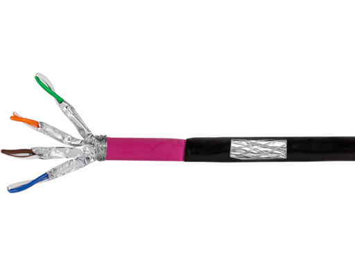 [H64767] S/FTP netværkskabel - CAT7, OFC, udendørs, Sort (100m)