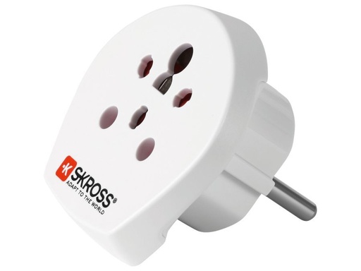 [H45655] Rejseadapter - DK/Israel/Indien hun til CEE7/7 (EU) han