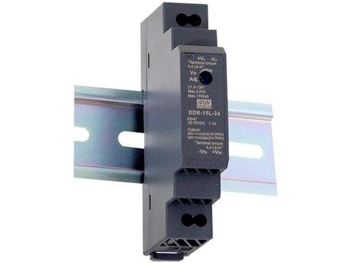 [H63007] DC/DC konverter, DIN - 9-36Vdc ind til 5Vdc ud, 15W