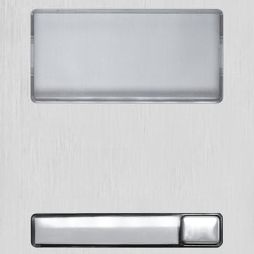 [7882418622] 1 trykknap Nexa Aluminium modul. Lille informations vindue.