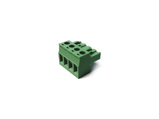 [H57896] Indstik skrueterminal - 4P hun, 5mm, 2,5mm², Grøn
