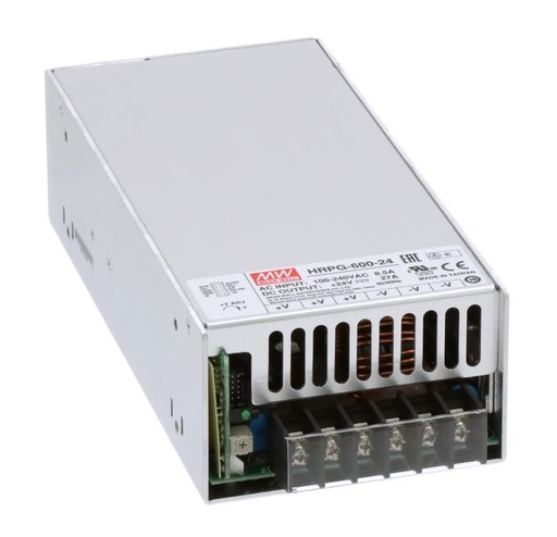[H52897] Strømforsyning til indbygning - 24VDC 27A 648W, aktiv PFC