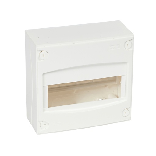 [3916000638-1596] Gruppeafdækning 1x8(+1) modul, hvid