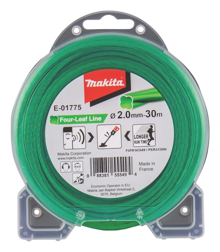[853033952] Makita nylontråd E-01775 Four-Leaf Line, 2,0 mm, 30 m