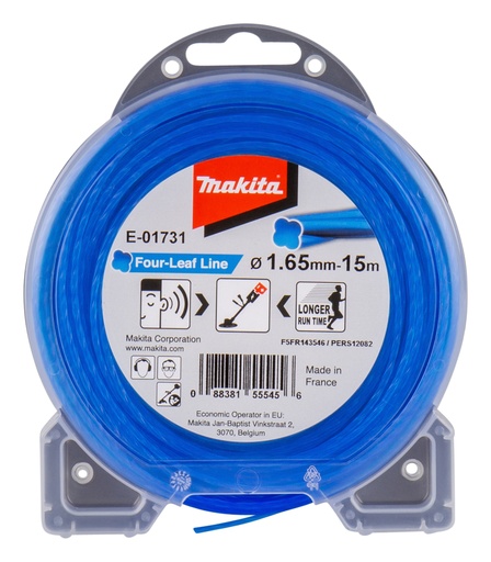 [853034292] Makita nylontråd E-01731 Four-Leaf Line, 1,6 mm, 15 m