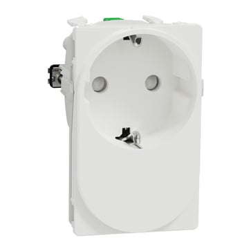 [1017065260] LK One stikkontakt, 2-polet med sidejord (schuko), 112 modul, hvid