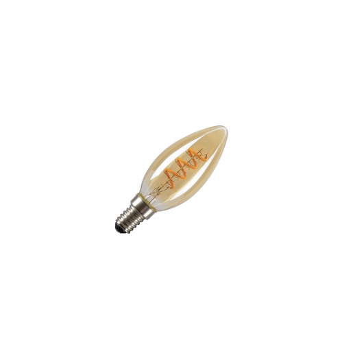 [4257909730] LED Kerte C35 E14 2W 80lm 2200K CRI80 325° guld