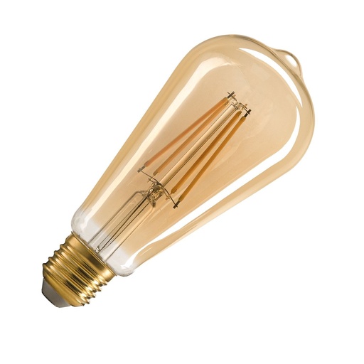 [4257908812] ST64 E27, LED-lyskilde guld 7,5W 2500K CRI90 320°