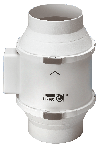 [9978864609-1596] Kanalventilator TDT 160/100 med timer