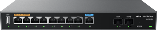 [6286008095-1596] Grandstream GWN 7003 Router 9xWAN/LAN PoE ind/ud VPN